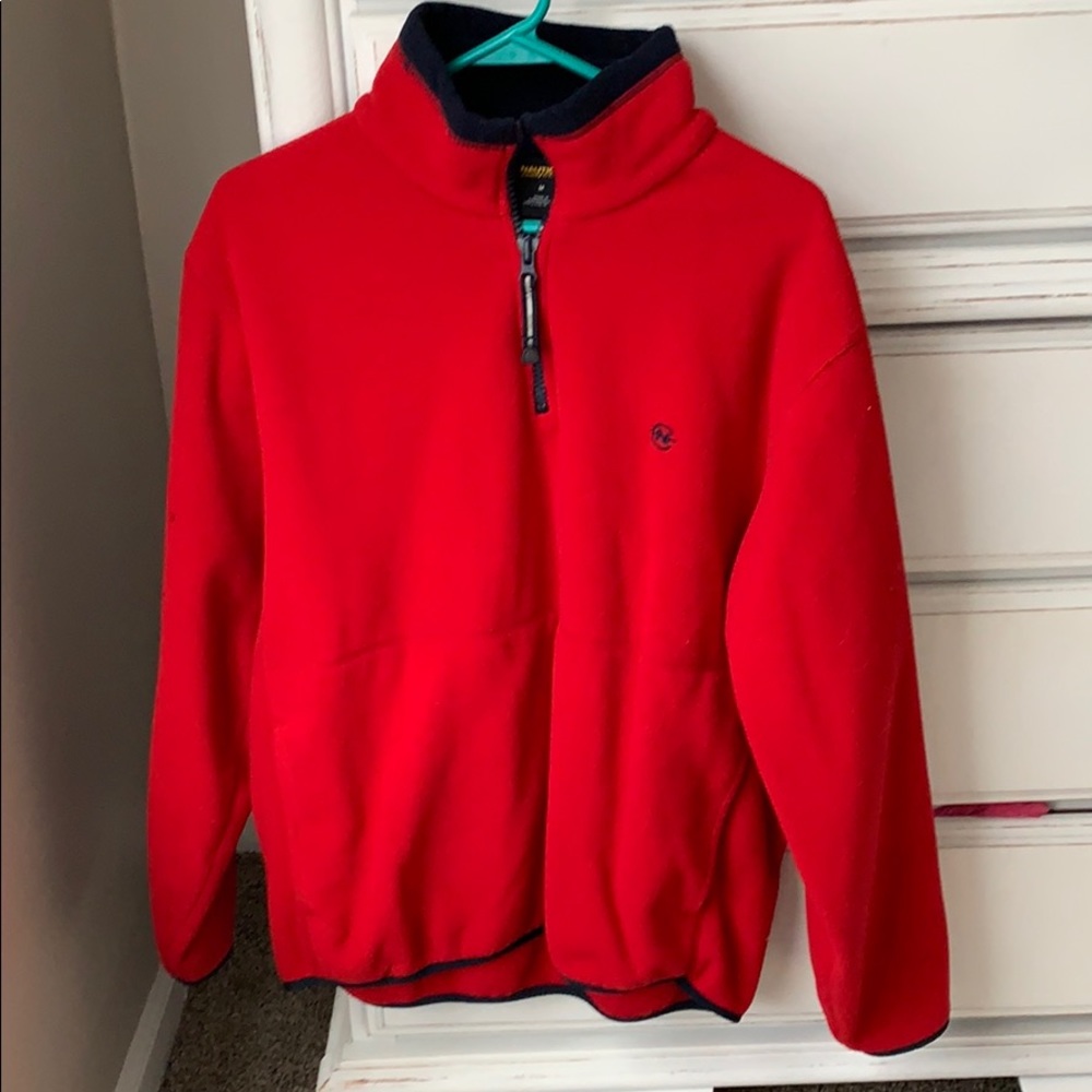 Red nautica pullover medium